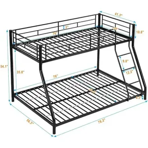 Современная двуспальная кровать размера «King-Size» из нержавеющей стали с выдвижными ящиками для студентов, гостиниц, больниц, младенцев/детей, двухъярусная кровать, дизайн - Product Image 6