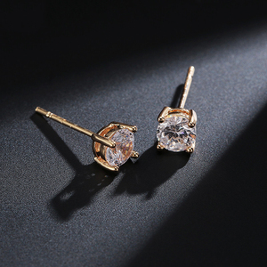 ต่างหูเงินแท้ RAKOL รุ่น EP041 ประดับเพชรคิวบิกเซอร์โคเนีย สำหรับผู้หญิง - Product Image 3