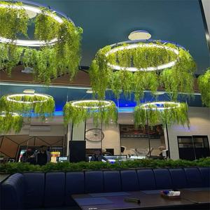 Top Notch Nature Style Plante Verte Artificielle Halo LC60150-1800 LED Anneau Circulaire Lumière pour Salon - Product Image 4