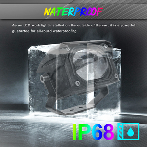 Cubo intermitente de colores para coche, motocicleta, todoterreno, luces Led de trabajo, <span class=keywords><strong>2021</strong></span> pulgadas, 30W, RGB, novedad de 2,6 - Product Image 4