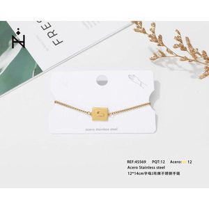 Bracciale Charm Angelina Placcato Oro con Lettera J, Gioiello Unisex alla Moda, Idea Regalo - Product Image 3