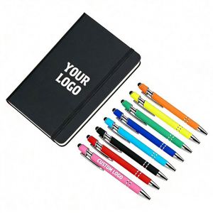 Promotional Custom Logo Aluminum Ballpoint Pen Stylus Pen Mobile Phone Touch Screen Soft Rubber Metal Body Ball Point Pen - Product Image 1