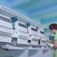 Máquina de monograma computarizado de 4 cabezales y 15 agujas, ropa plana automática, gorra de camiseta, nombre del logotipo, máquina de bordado por computadora