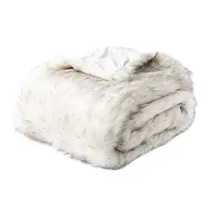Coperta di lusso Comfort in pelliccia sintetica coperta Ultra morbida soffice Plush coperte per la primavera invernale
