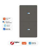 Interrupteur intelligent Zigbee US, bouton poussoir, interrupteur d'éclairage, fil neutre, compatible avec Tuya Smart Life, Google Home, SmartThings APP
