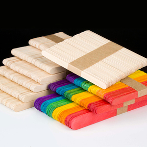 Rainbow Popsicle DIY Winter Craft Bâton en bois écologique et durable pour crème glacée jetable et décor <span class=keywords><strong>de</strong></span> Noël - Product Image 6