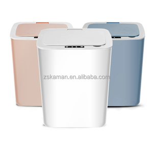 Plastic usb automatic touchless electric smart sensor garbage can litter rubbish waste bin garbage bins dustbins trash can