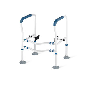 Cadre de main courante de toilette bleu LQX-050029 en plastique, capacité 250 kg, équipement de sécurité pour salle de bain pour personnes âgées - Product Image 2