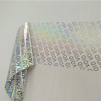 Autocollant de sécurité holographique inviolable, étanche, adhésif, avec sceau de garantie annulable