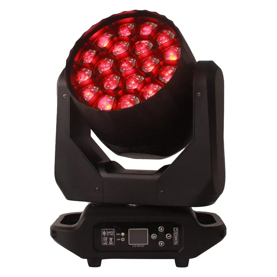 High Quality LED Moving Head With 19x40W RGBW 4in1 Wash Beam Lights Use For Performance Live Show Stage Lighting