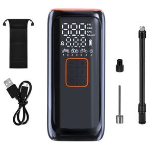 Portable 150 PSI Mini outils d'urgence de voiture sans fil compresseurs d'air électriques 12V gonfleur de <span class=keywords><strong>pneu</strong></span> Portable <span class=keywords><strong>pompe</strong></span> à vélo en plastique - Product Image 1