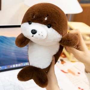 Mignon océan série Super doux jouets en peluche baleine requin pingouin phoque ours poupées PP coton cadeau d'anniversaire - Product Image 4
