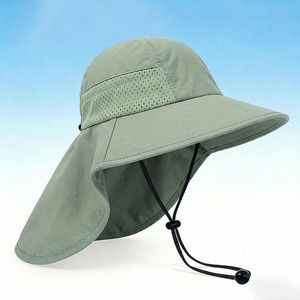 Chapeau de soleil à large bord UPF50+ pour enfants, chapeau de pêcheur respirant en maille pour tout-petits, avec sangle <span class=keywords><strong>anti</strong></span>-vent, <span class=keywords><strong>anti</strong></span>-<span class=keywords><strong>UV</strong></span>, pour la plage et les activités de plein air - Product Image 1