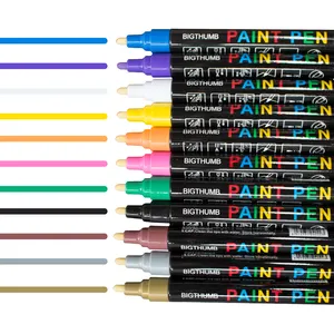 페인트 펜 페인트 마커, 거의 모든 것에 50 가지 색상 오일 기반 페인팅 마커, 빠른 건조 및 영구, 방수
