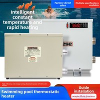 Chauffe-eau intelligent à température constante pour piscines et bassins à poissons, affichage numérique, chauffage électrique rapide en un clic