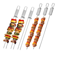 Fourchette de barbecue en acier inoxydable, curseur de putter facile à utiliser, accessoires de barbecue incontournables