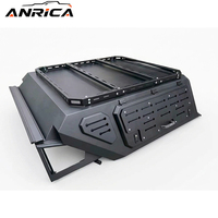 Couverture de benne de camion en aluminium anti-poussière avec panneaux MOLLE, porte latérale aile de mouette, feu stop intégré, personnalisable
