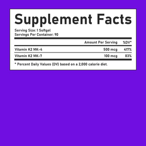Gélules de Vitamine K2 de Haute Qualité avec MK4 pour la Santé Cardiovasculaire et le Soutien Cognitif - Product Image 5