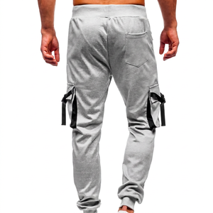 Pantalon cargo pour homme en coton 100% de haute qualité, style streetwear, coupe décontractée et ample, personnalisable, vente en gros - Product Image 2