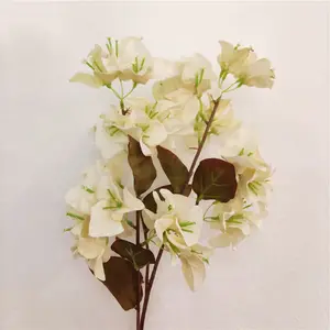 Flor de seda artificial de 3 ramas para decoración del hogar/boda, nuevo diseño