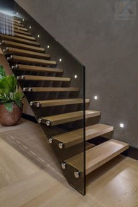 <span class=keywords><strong>Escaleras</strong></span> de <span class=keywords><strong>madera</strong></span> prefabricadas para interiores <span class=keywords><strong>con</strong></span> elegante barandilla de <span class=keywords><strong>vidrio</strong></span> Diseño duradero <span class=keywords><strong>y</strong></span> elegante - Product Image 4