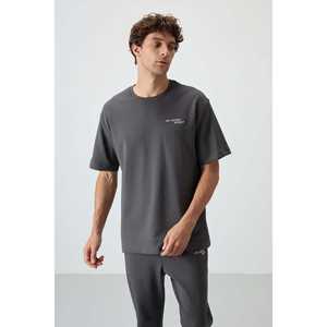 Conjunto Deportivo Haki para Hombre, Casual, Manga Corta, Transpirable, Corte Holgado, Diseño Simple para Adultos - Product Image 3