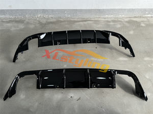 Pare-chocs de voiture XLstyling pour VW <span class=keywords><strong>Golf</strong></span> MK8 noir brillant séparateur avant lèvre diffuseur arrière <span class=keywords><strong>becquet</strong></span> jupe latérale - Product Image 6