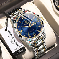 Jam Tangan Quartz 2521 BINBOND Jam Tangan Pria Bercahaya Tahan Air Bisnis Quartz Merek Internasional