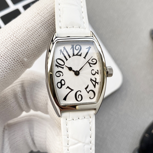 Reloj de cuarzo para mujer, caja curvada de 24-29mm tallada con CNC, movimiento de cuarzo importado, correa de cuero, reloj de pulsera para mujer, reloj de regalo para mujer - Product Image 2