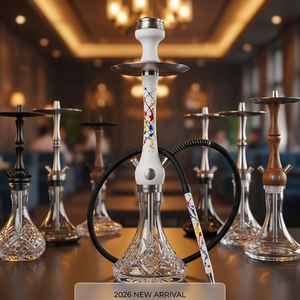Narguilé en verre original Wookah Premium 2026 de Pologne pour fêtes en intérieur, bars, cafés, restaurants - Ensemble complet pour shisha - Product Image 1