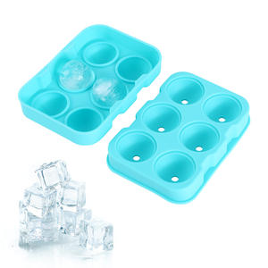 Moule à glaçons rond en silicone créatif, six grilles, production de gros glaçons - Product Image 3