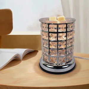 Crystal Gloss Wax Warmer For Scented Wax Hollow Night Light Aroma Decorative Light For Valentine's Day Gift Electric Wax Warmer