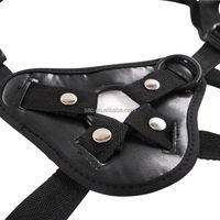 Arnés de Cuero PU Ajustable SacKnove para Hombre Gay, Cinturón de Coqueteo BDSM, Juguete Sexual con Dildo, Correa Hueca para Hombres