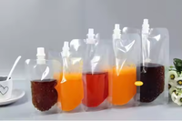 Sachets en plastique personnalisables sacs en vrac réutilisables pour liquides sacs de jus de fruits transparents anti-fuite pour boissons, y compris la bière