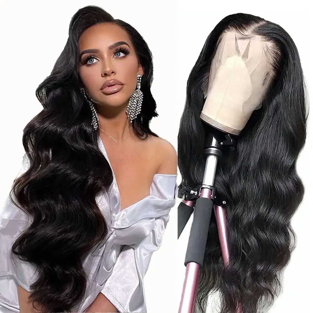 Wig Renda Depan Swiss Meleleh Kulit Hd Tak Terlihat, Wig Renda Frontal Hd Tak Terdeteksi Hingga 40 Inci, Wig Renda Gelombang Longgar Hd Tak Terdeteksi