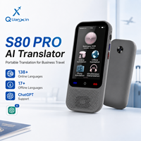 Traducteur Portable S80 PRO AI en Gros avec ChatGPT, Traducteur de 138 Langues Hors Ligne et Wi-Fi pour Usage Professionnel/Bureau OEM
