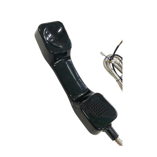 Retro K Style Waterproof Customized Color Armored Cord Payphone Handset-A05