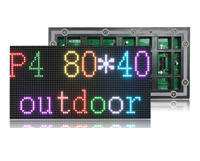 Panneaux publicitaires LED RGB extérieurs pleine couleur P4, étanches IP65, 320x160mm, écran numérique LED, module SMD P10, SDK OEM