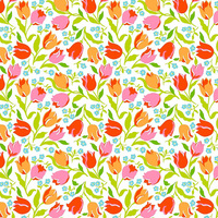 Tissu imprimé numérique en coton biologique, motifs floraux jaunes et verts, coloré, personnalisable
