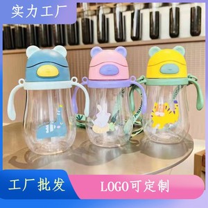 Gobelet à bec verseur en plastique PC en forme de gourde pour bébé, avec poignée, sans BPA, design de dessin animé, pour enfants de 1 à 2 ans - Product Image 4