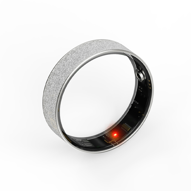 Titanium Alloy Health Smart Ring IP68 Waterproof Sleep HRV Stress Monitor Magnetic Charging No Button Fitness Ring