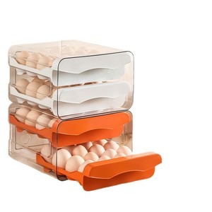 Récipient de stockage <span class=keywords><strong>d</strong></span>'œufs pour réfrigérateur double couche Boîte de stockage <span class=keywords><strong>d</strong></span>'aliments en plastique PP Design moderne 32 grilles Type de tiroir - Product Image 6