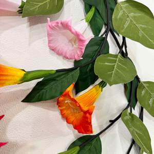 <span class=keywords><strong>Mandara</strong></span> Realista Doble Cabeza Datura Colgante Planta Verde Artificial Decoración DE LA Boda, Venta Al por Mayor, Nuevo, 2017 - Product Image 5