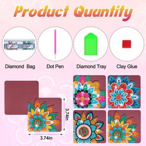 Kit de manualidades de marcapáginas de cuero con arte de cuentas y diamantes de imitación para adultos, para fiestas de manualidades nocturnas - Product Image 4