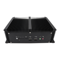 OEM ODM Core I7 4500U VGA+HD Dual Display Fanloze Industriële Mini PC RS232 COM 4G SIM Computer Ondersteuning Watchdog, Automatische aanwaking