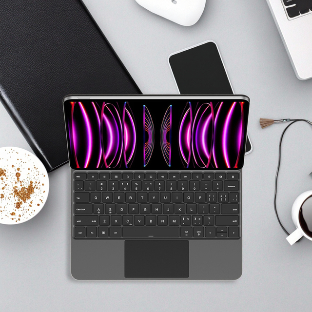 Magic Keyboard Compatible with iPad Pro 12.9 Lightweight Magnetic Floating Keyboard with Built-in Touchpad