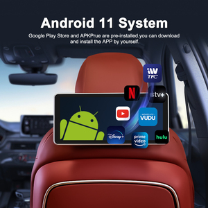 <span class=keywords><strong>Tablette</strong></span> de tête de siège de voiture Android HD avec écran tactile de 12,3 pouces, combo MP5, <span class=keywords><strong>Apple</strong></span> CarPlay, lumières d'ambiance pour Toyota Prado/Lexus, siège arrière - Product Image 6