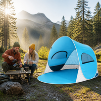 Tente instantanée portable, abri solaire UV pour la plage, tente de camping imperméable pour 3 personnes, tente d'ombre pour pique-nique, pêche, famille, extérieur