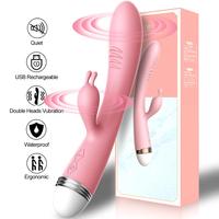 Erwachsenen-Spielzeug Dildo Vibrator Sexspielzeug Doppelstab Masturbation Rabbit Vibrator Utensilien Erwachsenen-Sexprodukt Vibrator für Frauen%