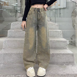 Pantaloni Casual da Ragazza in Cotone Ricamato e Jeans per Primavera e Autunno 2026 - Vendita all'Ingrosso - Product Image 3